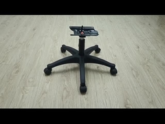 Τυποποιημένη καρέκλα γραφείου Στρογγυλή βάση σε λευκό - Περιλαμβάνονται κυψέλες Ρυθμίσιμα πόδια από νάιλον πέντε αστέρων