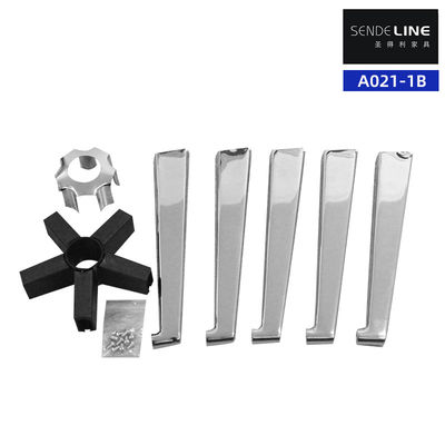 Καλή τιμή Αποσυναρμολογήστε τα εξαρτήματα περιστροφικής καρέκλας Chrome / Spray Bifma Test Five Star Foot Base σε απευθείας σύνδεση