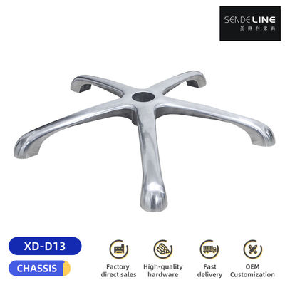 Καλή τιμή Πέντε αστέρες Καρέκλα Γραφείου Μεταλλική βάση Αλουμινίου κράμα Γυριστική καρέκλα Τροχιακή βάση σε απευθείας σύνδεση