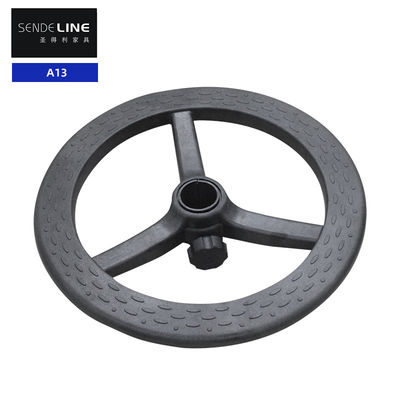 Καλή τιμή Καρέκλα γραφείου από νάιλον Στρογγυλή βάση Μαύρο μπαρ κάθισμα πλαστικό πόδια 360 μοίρες περιστροφή σε απευθείας σύνδεση