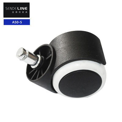 Καλή τιμή Λευκό άκρο Νάιλον 50mm Καρέκλα γραφείου Αντικατάσταση τροχού κυψελών Δοκιμή Bifma σε απευθείας σύνδεση