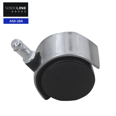 Καλή τιμή Μαύρο από ανοξείδωτο χάλυβα, αντικατάσταση τροχού καρέκλας γραφείου, νάιλον 50mm, σιωπηλός τροχός σε απευθείας σύνδεση