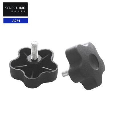 Καλή τιμή Μαύρο ρυθμιζόμενο πόδι τραπεζιού M8 μήκος νήματος 20mm αντικατάσταση πόδι καρέκλας γραφείου σε απευθείας σύνδεση