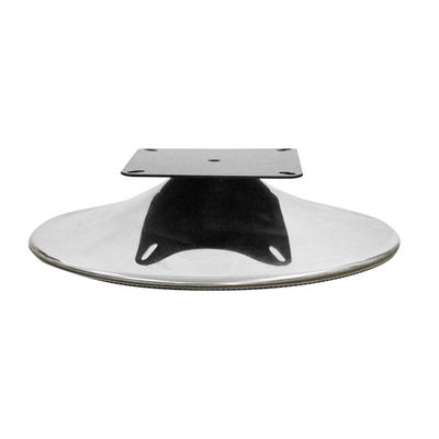 Καλή τιμή Μαύρη σταθερή περιστρεφόμενη καρέκλα με προσαρμόσιμη λειτουργία περιστροφής στη βάση χρωμίου σε απευθείας σύνδεση