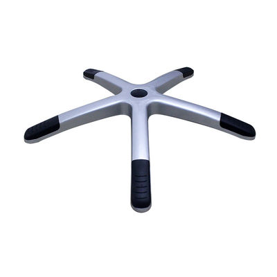 Καλή τιμή Υψηλής ποιότητας 700mm ασημένιο νάιλον βάση καρέκλας γραφείου με οσφυατική υποστήριξη και στροφές σε απευθείας σύνδεση