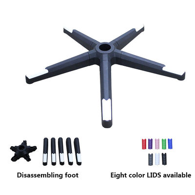 Καλή τιμή Φαρμακευτική εταιρεία χονδρική έδρα γραφείου περιστρεφόμενη βάση με αποσυναρμολόγηση μαύρο νάιλον Bifma δοκιμάστηκε ακτίνα 350mm σε απευθείας σύνδεση