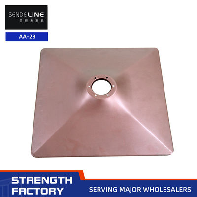 Καλή τιμή Τετράγωνη παγωμένη πλάκα σφραγίσματος καρέκλα κουρέα με κόκκινο καφέ προσαρμοσμένο χρώμα σε απευθείας σύνδεση