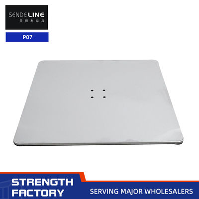 Καλή τιμή Τετράγωνη στερεή σιδερένια πλάκα 4 τρύπες βάση καρέκλας κουρέατος με ανοξείδωτο χάλυβα βουρτσισμένη επιφάνεια σε απευθείας σύνδεση