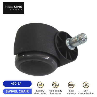 50mm Universal Office Chair Pulley Αντικατάσταση με Nylon PVC Bifma Test και 50kg χωρητικότητα φορτίου
