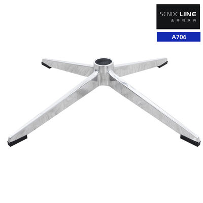 Καλή τιμή Τέσσερα αστέρες βάση γραφείο καρέκλα αντικατάσταση βάσης γυαλισμένο χρώμα υψηλή 122MM κράμα αλουμινίου σε απευθείας σύνδεση