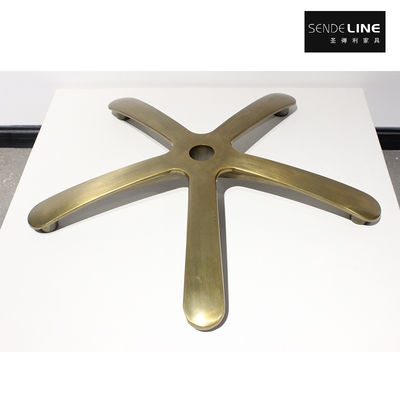 Καλή τιμή Aluminum alloy die-casting one-piece molding, golden 700mm office chair base σε απευθείας σύνδεση