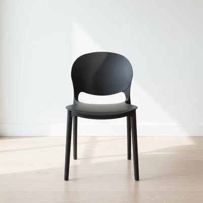 Καλή τιμή Moderna silla de comedor de plástico, silla duradera, ligera, portátil, de fácil mantenimiento, para escuelas, bibliotecas, lugares de eventos σε απευθείας σύνδεση